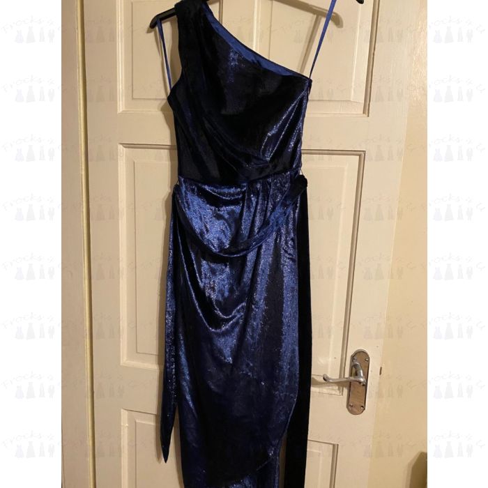 BNWT TED BAKER LADIES BLUE VELVET EVENING DRESS SIZE 0