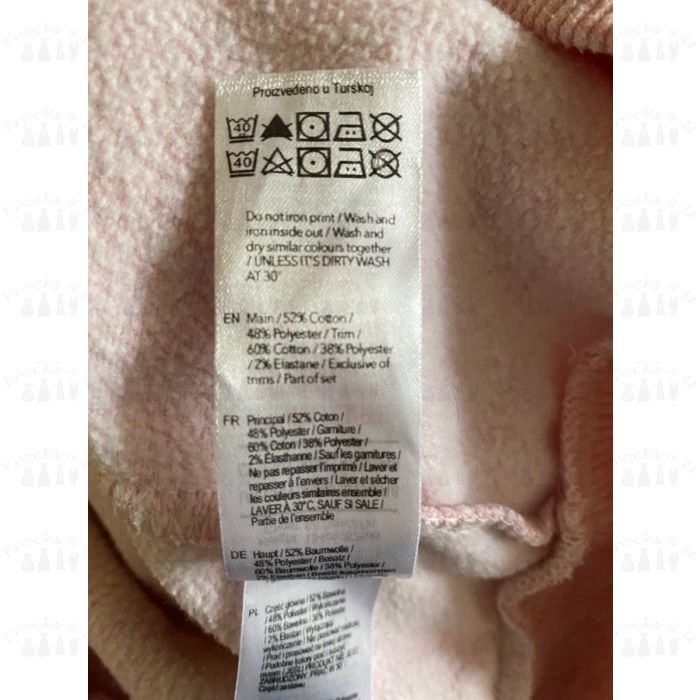 F F GIRLS PINK UNICORN LONG SLEEVE HOODED JUMPER AGE 8 9 YEARS