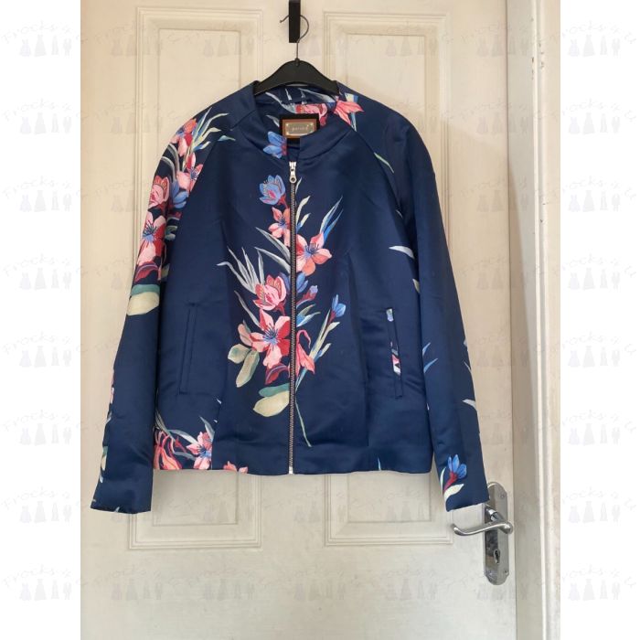 PER UNA M S LADIES BLUE FLORAL SUMMER COAT SIZE 10