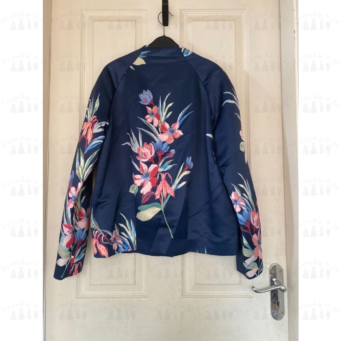 PER UNA M S LADIES BLUE FLORAL SUMMER COAT SIZE 10