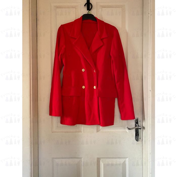 Red summer jacket discount